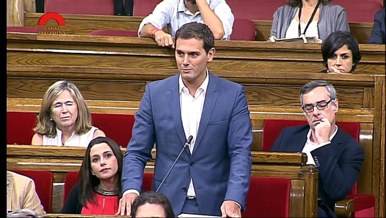 Comiat d'Albert Rivera (C's) al parlament