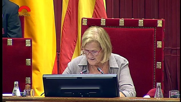Comiat de Núria de Gispert com a presidenta del parlament