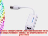 Cable Matters - SuperSpeed USB 3.0 auf RJ45 Gigabit Ethernet Adapter/Konverter - Wei?