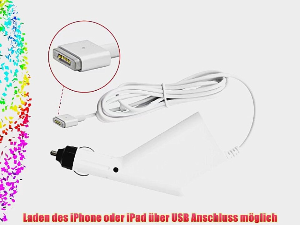 Original iProtect? Auto KFZ Universal Adapter Netzteil Ladeger?t 85W f?r Apple MacBook mit