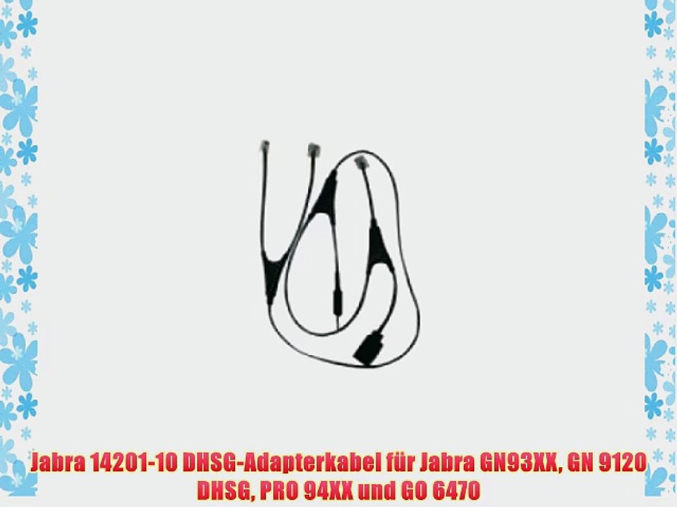 Jabra 14201-10 DHSG-Adapterkabel f?r Jabra GN93XX GN 9120 DHSG PRO 94XX und GO 6470