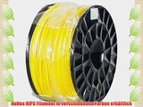 NuNus HIPS Filament 1kg (3.00mm Gelb) f?r 3D Drucker MakerBot RepRap MakerGear Ultimaker uvm.