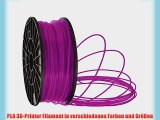 PLA Filament f?r 3D Drucker Printer 175mm 30mm je 1KG verschiedene Farben (Lila 3.0mm)