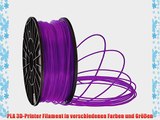 PLA Filament f?r 3D Drucker Printer 175mm 30mm je 1KG verschiedene Farben (Violet (im dunkeln