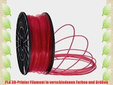 PLA Filament f?r 3D Drucker Printer 175mm 30mm je 1KG verschiedene Farben (Wein Rot 1.75mm)