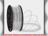 PLA Filament f?r 3D Drucker Printer 175mm 30mm je 1KG verschiedene Farben (Natural 1.75mm)
