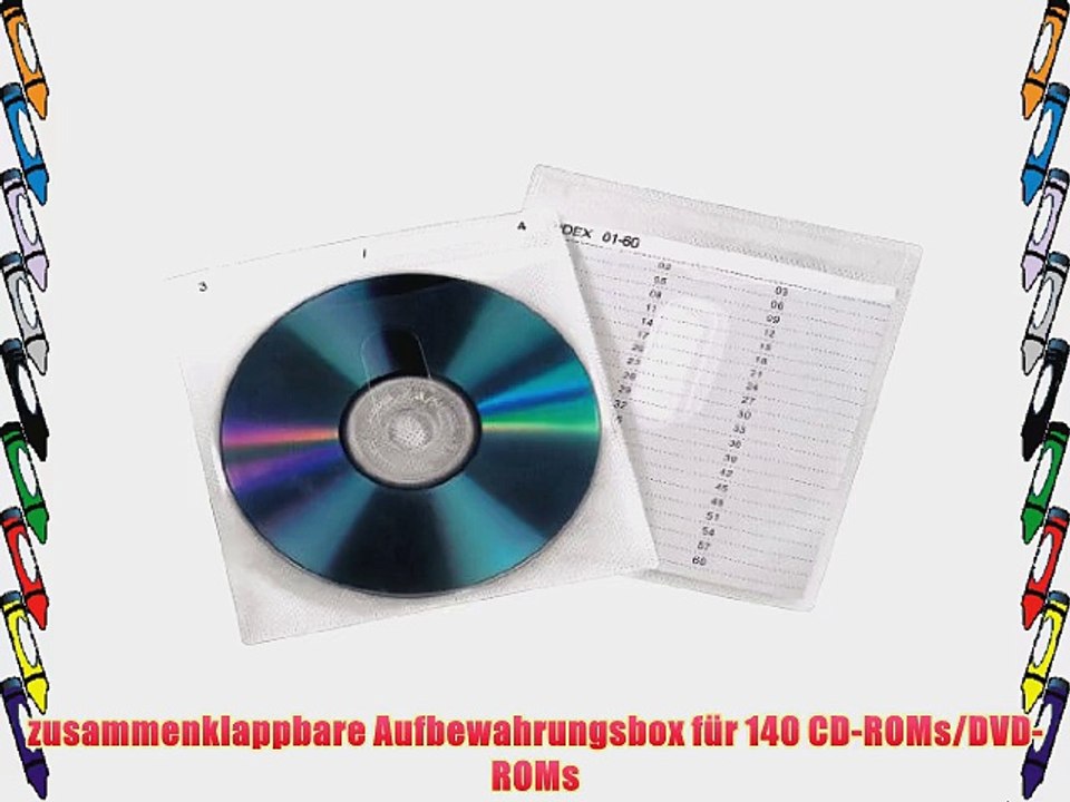 Hama Media Box 140 f?r bis zu 140 CDs schwarz