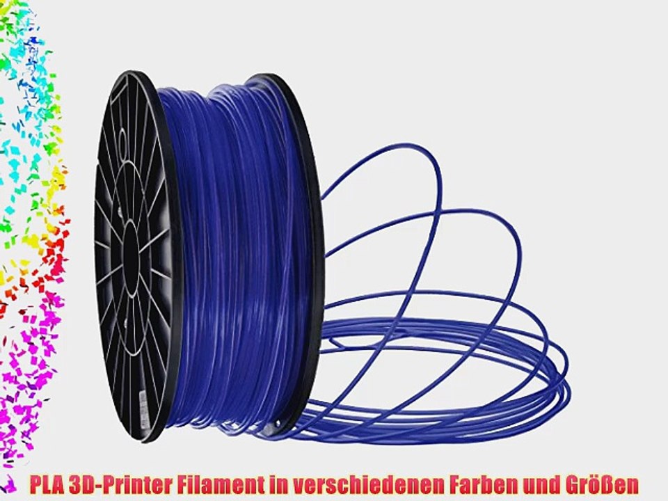 PLA Filament f?r 3D Drucker Printer 175mm 30mm je 1KG verschiedene Farben (Dunkelblau 3.0mm)