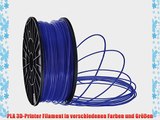 PLA Filament f?r 3D Drucker Printer 175mm 30mm je 1KG verschiedene Farben (Dunkelblau 1.75mm)