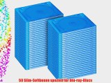 Blu-ray Soft-H?llen blau-transparent im 50er-Pack f?r 2 Discs