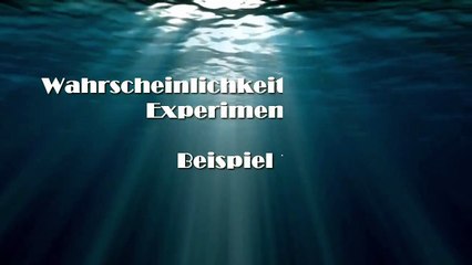 Wahrscheinlichkeiten in Laplace-Experimenten. Beispiel 1