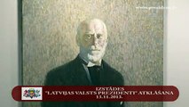 Atklāj gleznu izstādi „Latvijas Valsts prezidenti