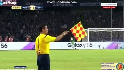 Alessandro Matri Fantastic Goal disallowed Milan 1-0 Inter