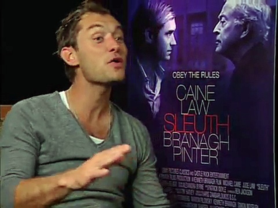 Renee interviews Jude Law and Michael Caine for Sleuth