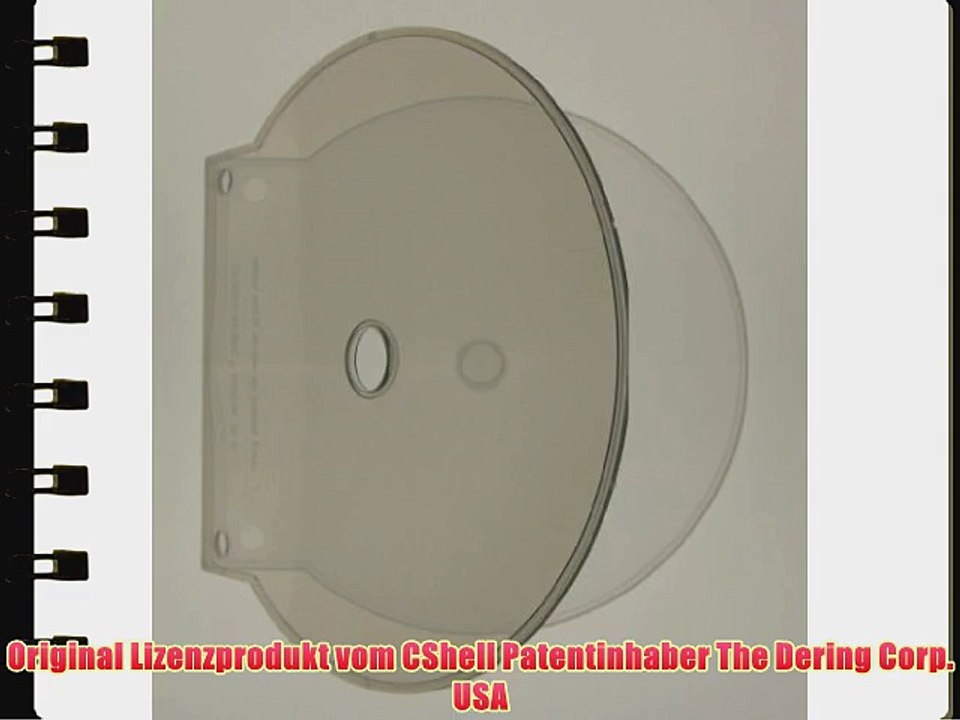 Original CShell Boxen Kronenberg24 CD H?llen transparent mit Abheftlochung - 20 St?ck