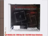 20 MAXELL CD / DVD Box f?r 1 CD/DVD 5mm SlimCase