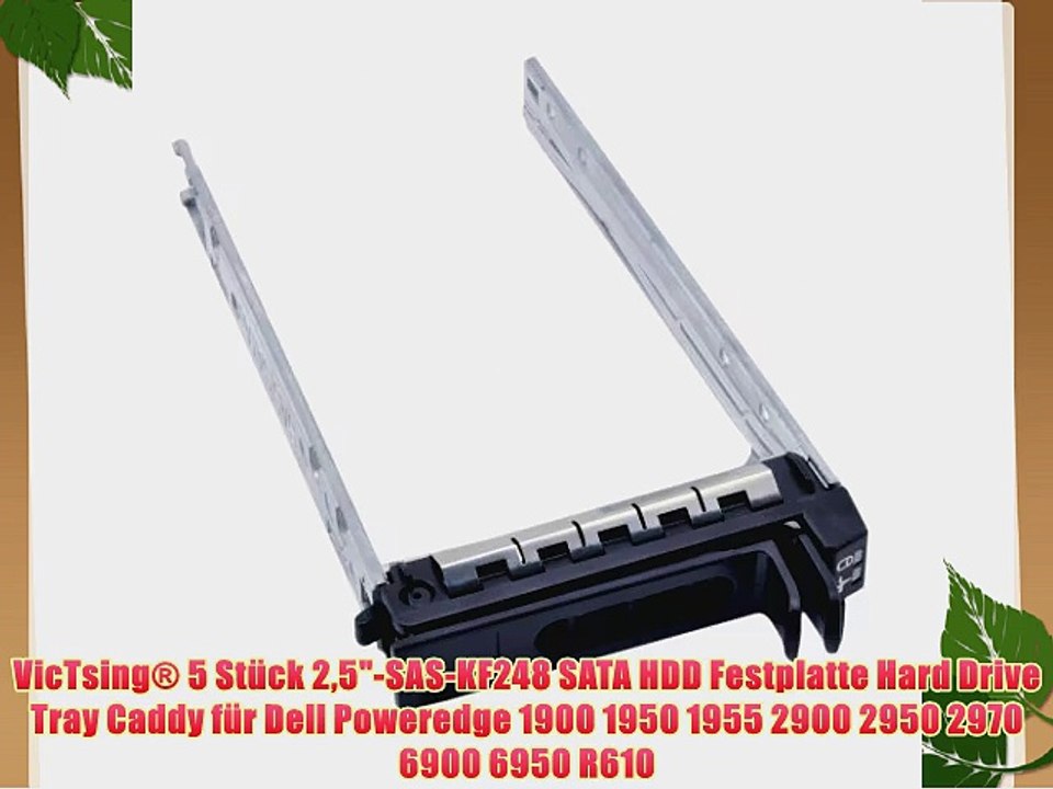 VicTsing? 5 St?ck 25-SAS-KF248 SATA HDD Festplatte Hard Drive Tray Caddy f?r Dell Poweredge