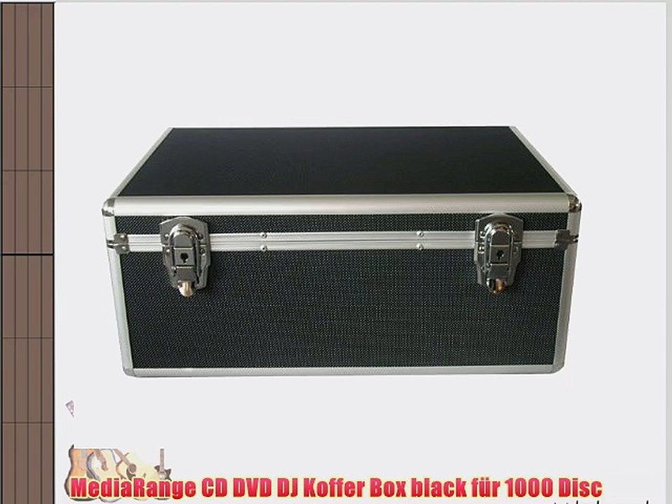 MediaRange CD DVD DJ Koffer Box black f?r 1000 Disc