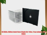 CD H?lle H?llen Jewel Case Single f?r 1 Disc Tray schwarz 100 St?ck