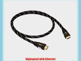 Black Connect HDMI kabel 1 m Highspeed mit Ethernet