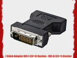 7 St?ck Adapter DVI-I (24 5) Buchse - DVI-D (24 1) Stecker