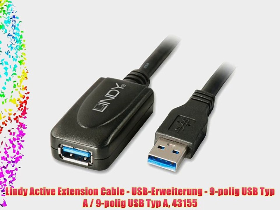Lindy Active Extension Cable - USB-Erweiterung - 9-polig USB Typ A / 9-polig USB Typ A 43155