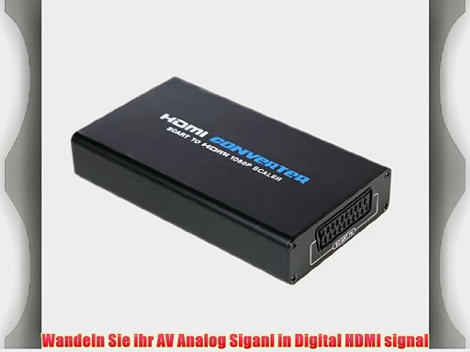 Scart zu HDMI Adapter  720p und 1080p Konverter zum umwandeln von Analog zu Digital CM3-NW-013
