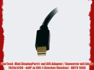 Download Video: StarTech  Mini DisplayPort? auf DVI Adapter / Konverter mit bis zu 1920x1200 - mDP zu DVI-I