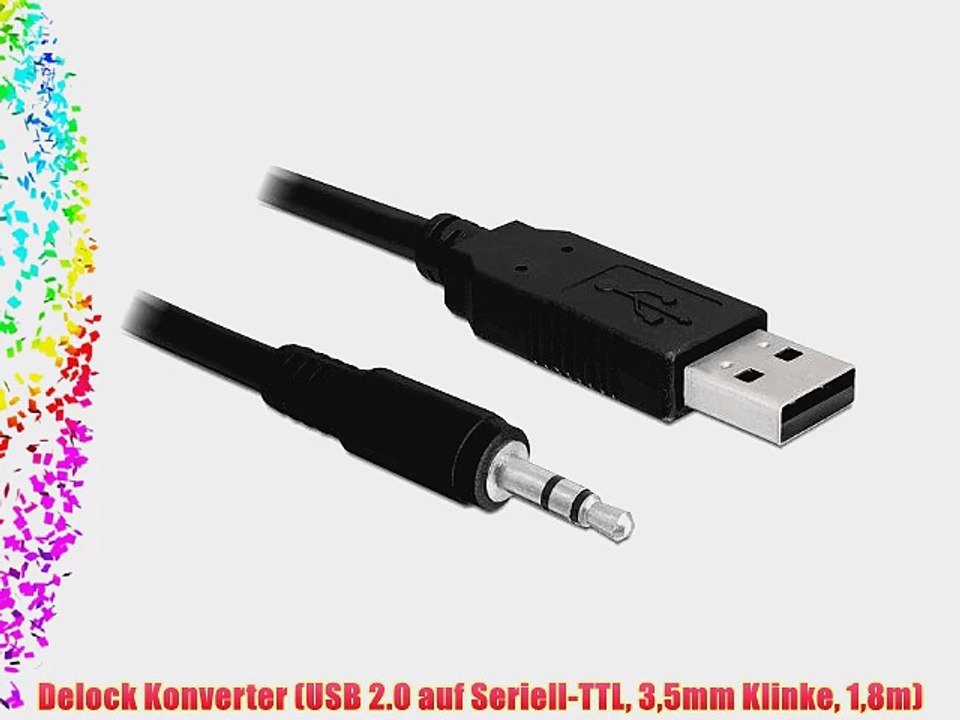 Delock Konverter (USB 2.0 auf Seriell-TTL 35mm Klinke 18m)