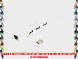 LogiLink UA0174 USB 2.0 zu Fast Ethernet Adapter mit integrierten 3-Port USB Hub