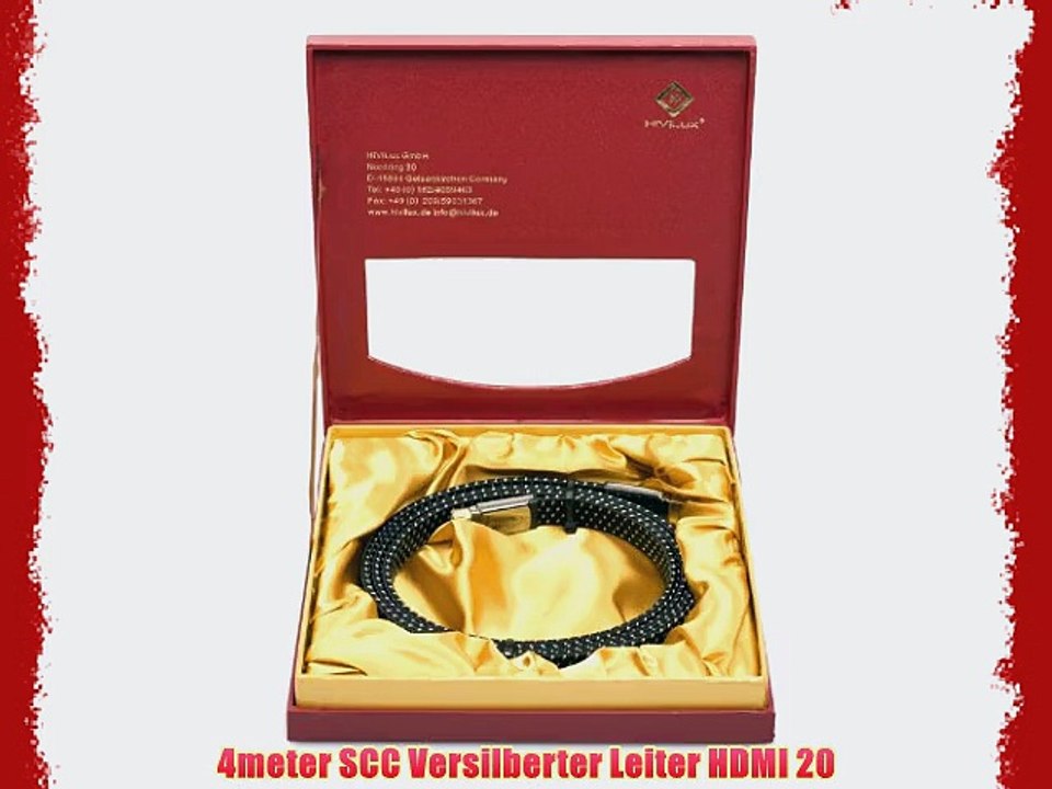 HiViLux Referenz SCC Flach HDMI 20 Kabel HighSpeed with Ethernet 14a 2160p/UHD/4K/Ultra HD