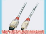 LINDY 30874 - Vergoldet Premium Firewire-Kabel - 6 Pol-Stecker an 4 Pol-Stecker - 75m