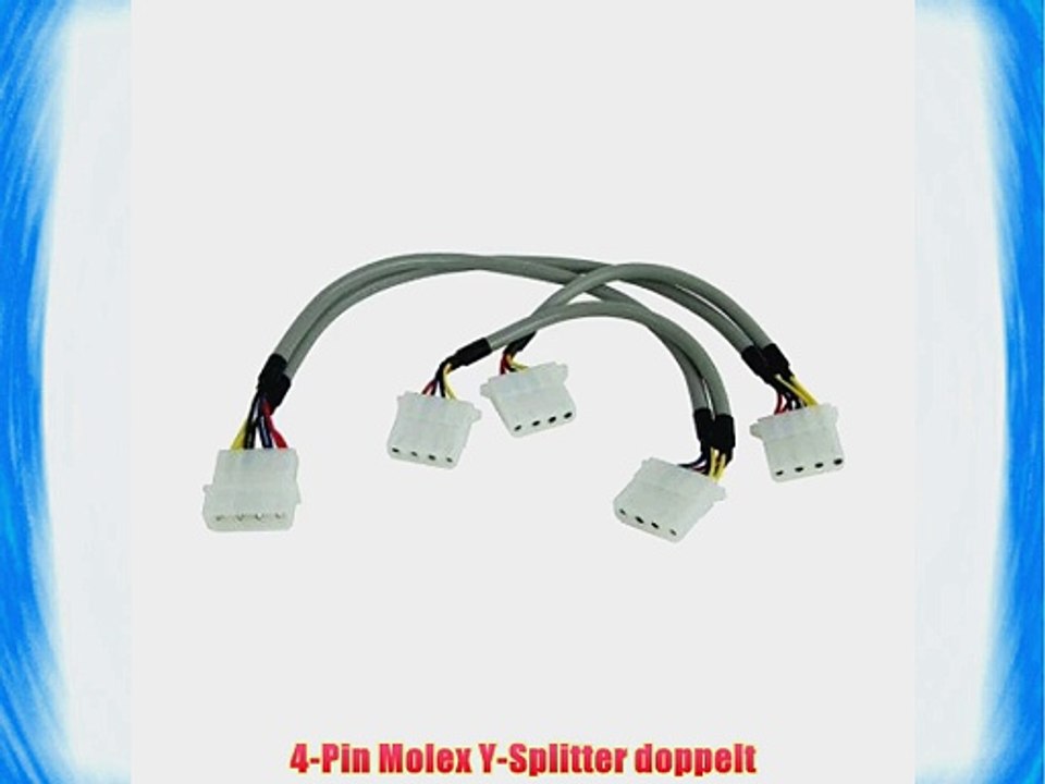 4-Pin Molex Y-Splitter doppelt