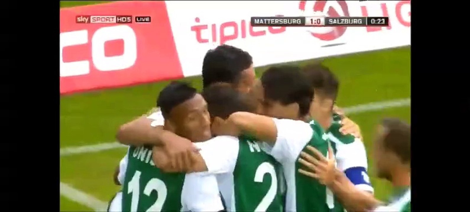 1-0 Markus Pink Goal Austria Bundesliga - 25.07.2015, Mattersburg 1-0 RB Salzburg