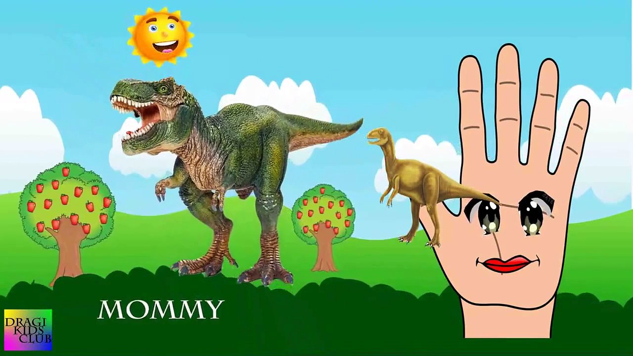 3D Dinosaur Sea Animation Finger Family | Nursery Rhymes | KidsW | (Dinosaurs)