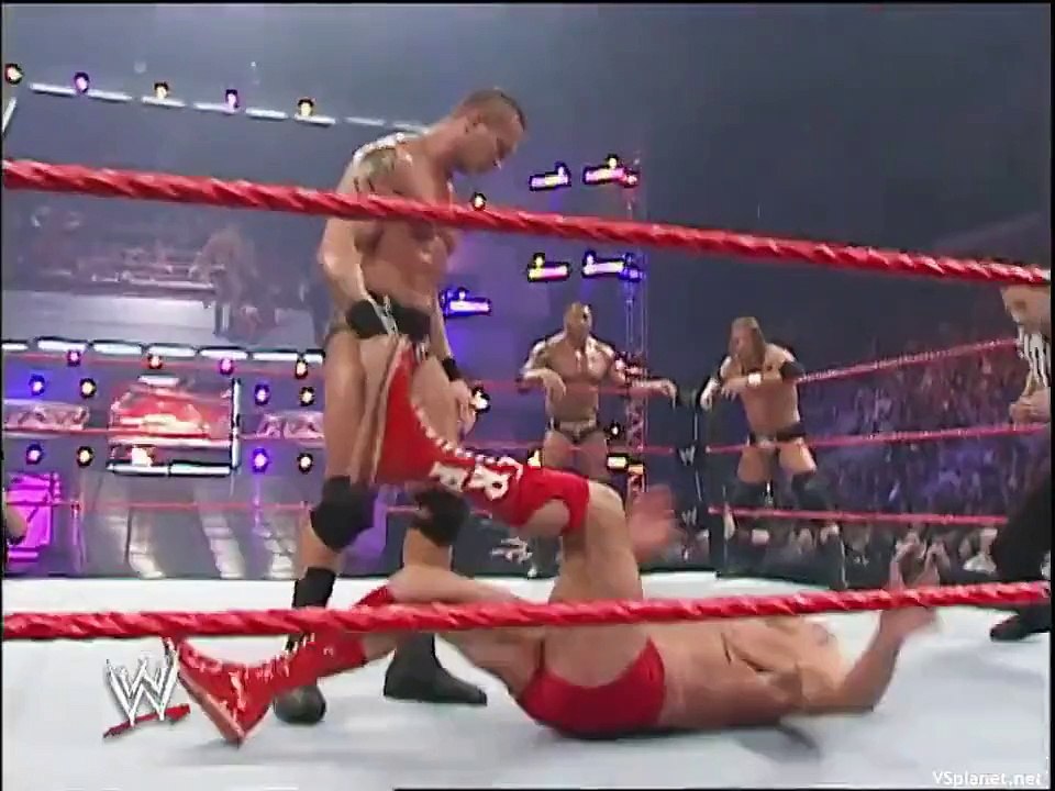 Evolution (Batista, Ric Flair, Triple H) vs Rated RKO (Randy Orton, Edge) & Umaga - RAW 10.12.2007