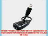 UNITEK Y-3461 USB 3.0 auf RJ45 10/100/1000 Gigabit Ethernet LAN Network Adapter f?r Windows