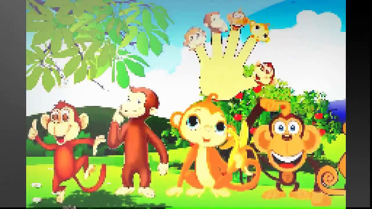 CARTOON MONKEY And DINOSAUR Finger Family Nursery Rhymes Collection For Children 2