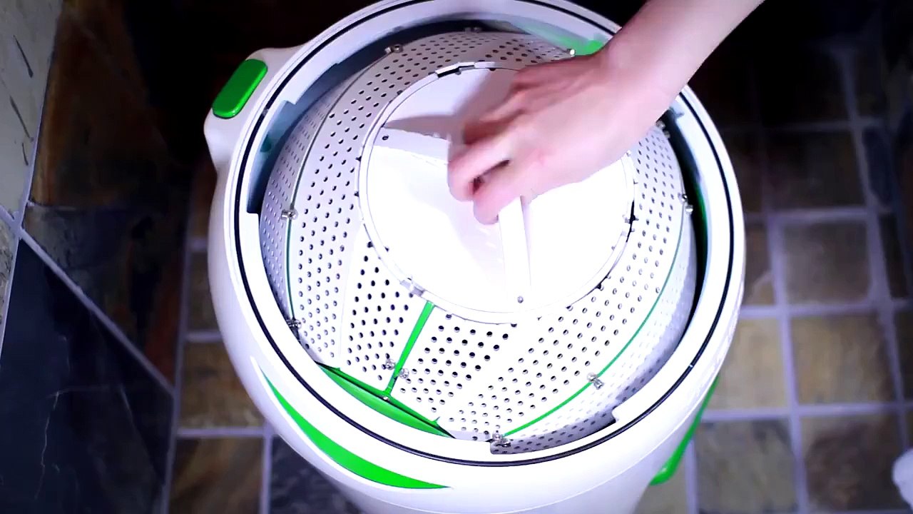 Elektriksiz çalışan mini çamaşır makinesi