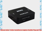 Mini HDMI to RCA Composite Video Audio AV Adapter Converter 720p/1080p