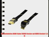 HQ gewinkeltes HDMI-Kabel (HDMI Stecker auf HDMI Stecker) 15 m