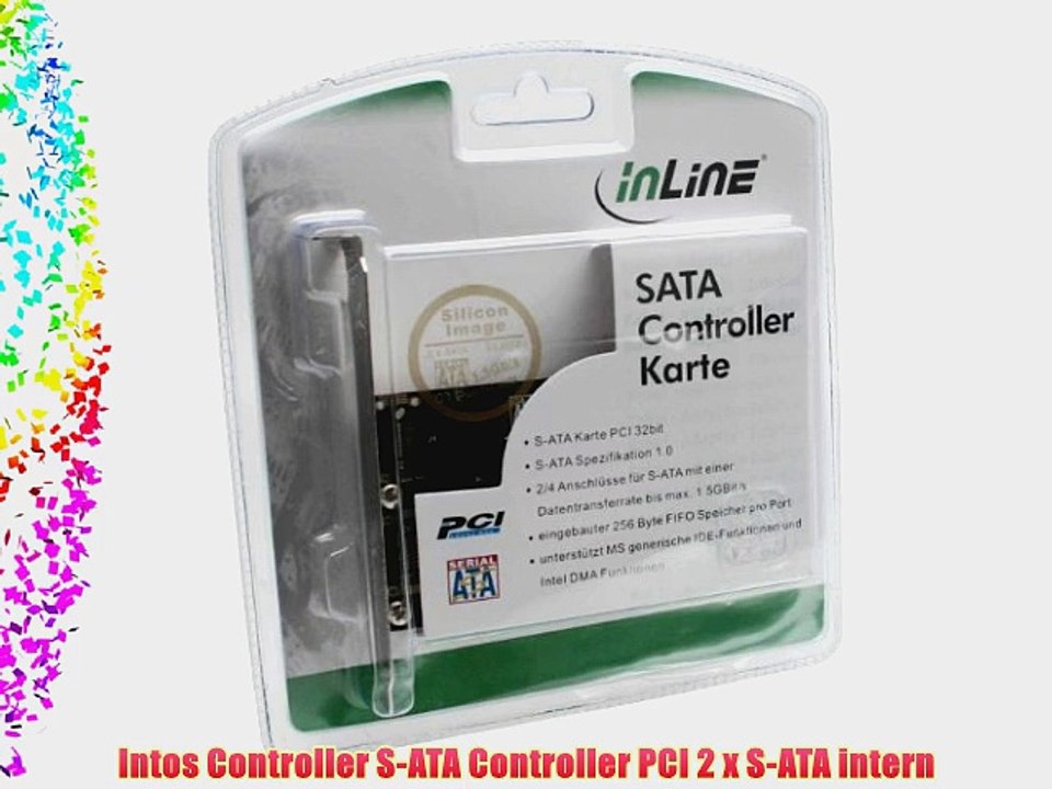 Intos Controller S-ATA Controller PCI 2 x S-ATA intern