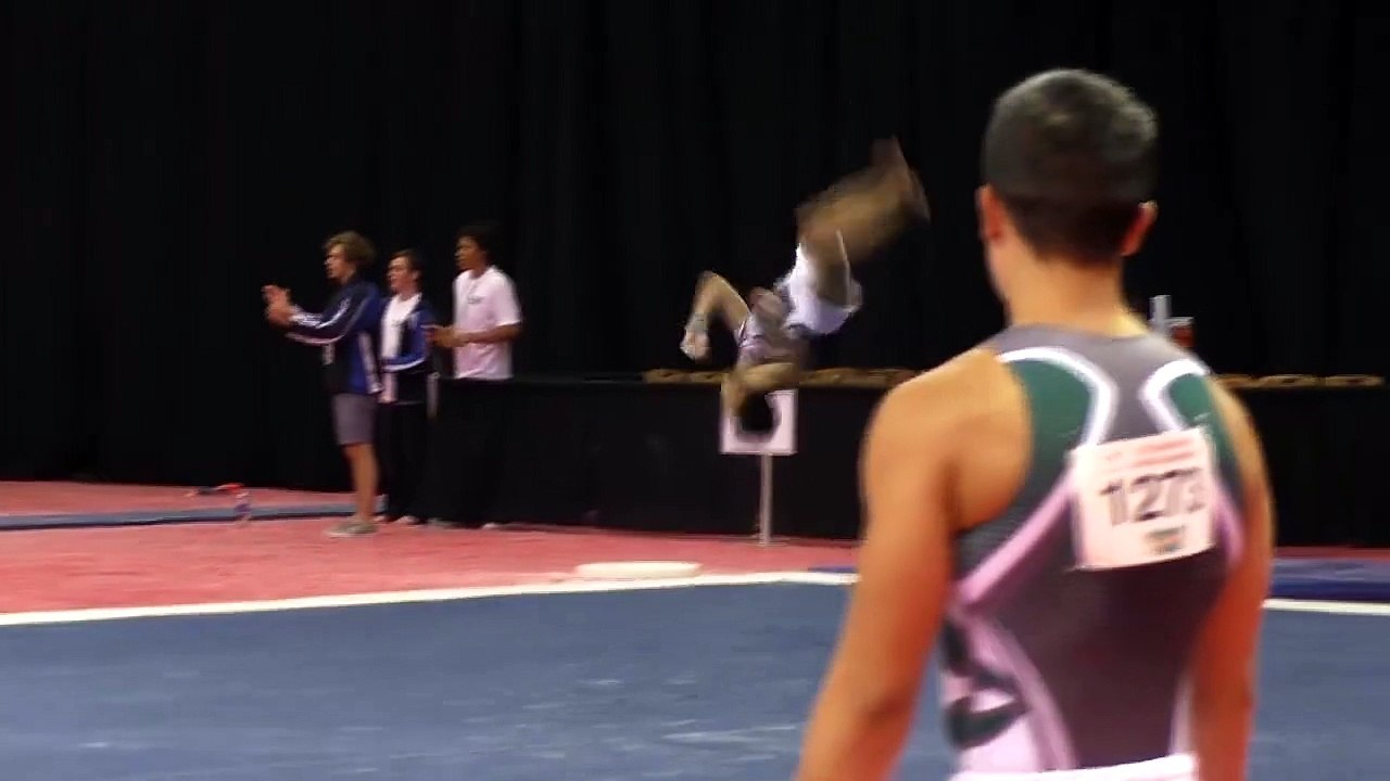 Gymnastic backflip