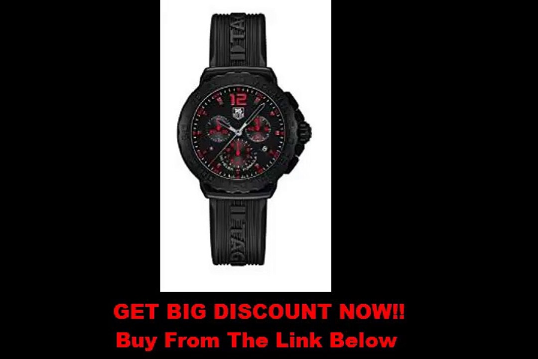 FOR SALE Tag Heuer Formula 1 Chronograph Black Dial Black Rubber Mens Watch CAU111A.FT6024