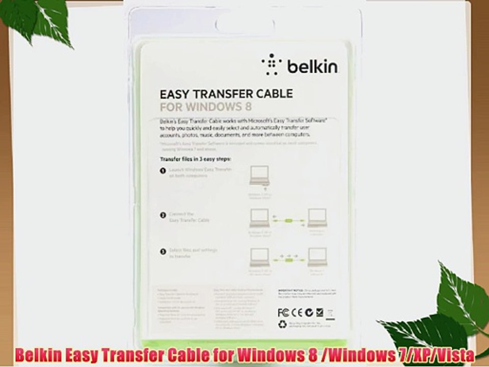Belkin Easy Transfer Cable for Windows 8 /Windows 7/XP/Vista
