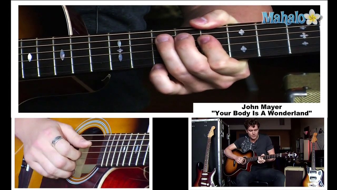How To Play Your Body Is A Wonderland By John Mayer On Guitar