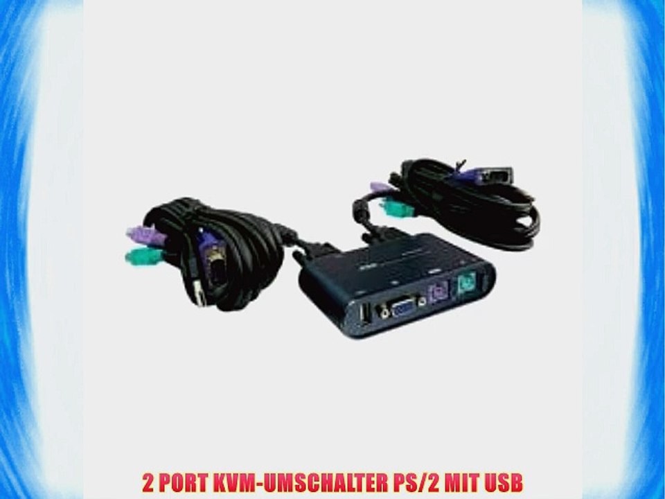 2 PORT KVM-UMSCHALTER PS/2 MIT USB