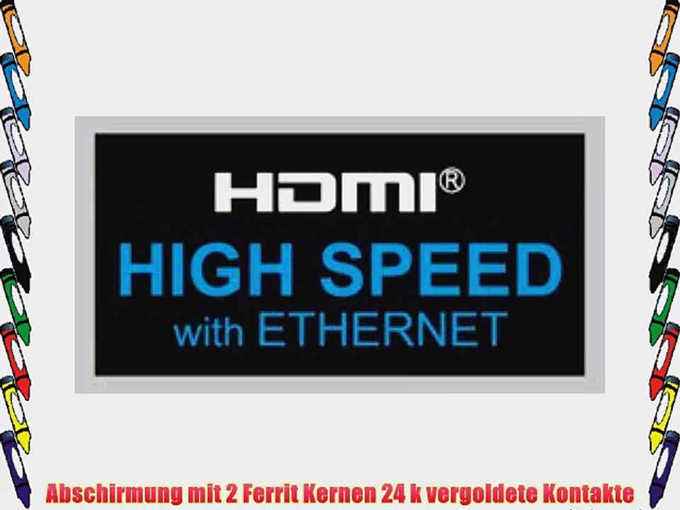 PC-Kabelwelt 5m 5 m Meter HDMI? Kabel High Speed with Ethernet HEAC   Hochgeschwindigkeits