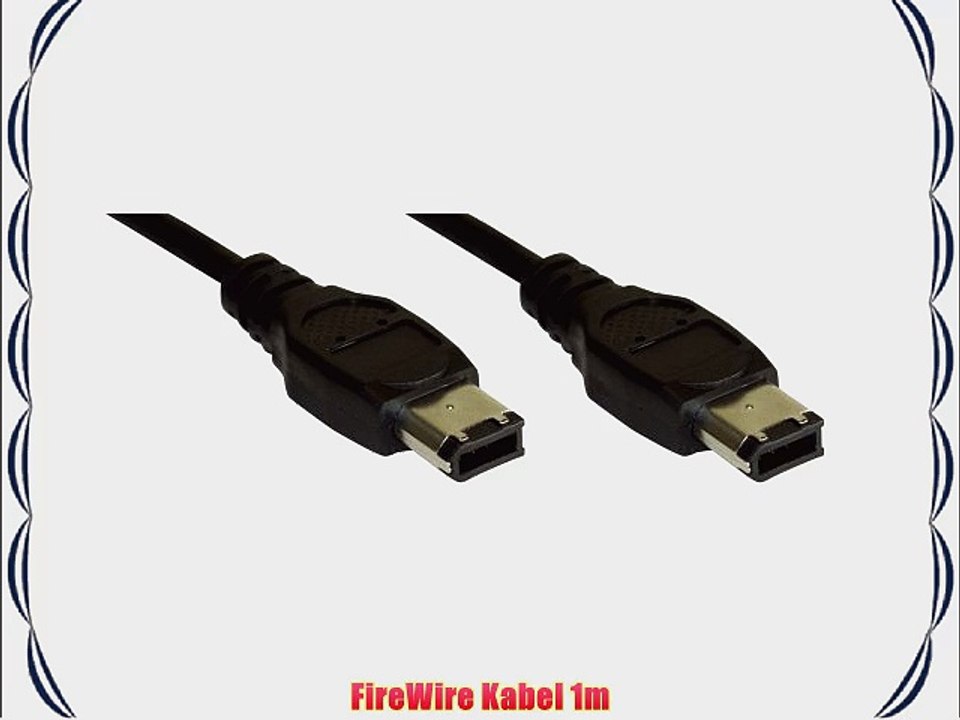 Intos Firewire Kabel Kabel IEEE1394 6 pin - 6 pin 1.0 m - 4 St?ck