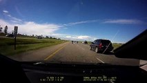 QE2 - Insane Driver on the QE2, Airdrie, Alberta, Canada